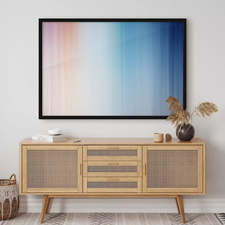 Papier peint photo Dégradé harmonieux allant du chaud au bleu f48090