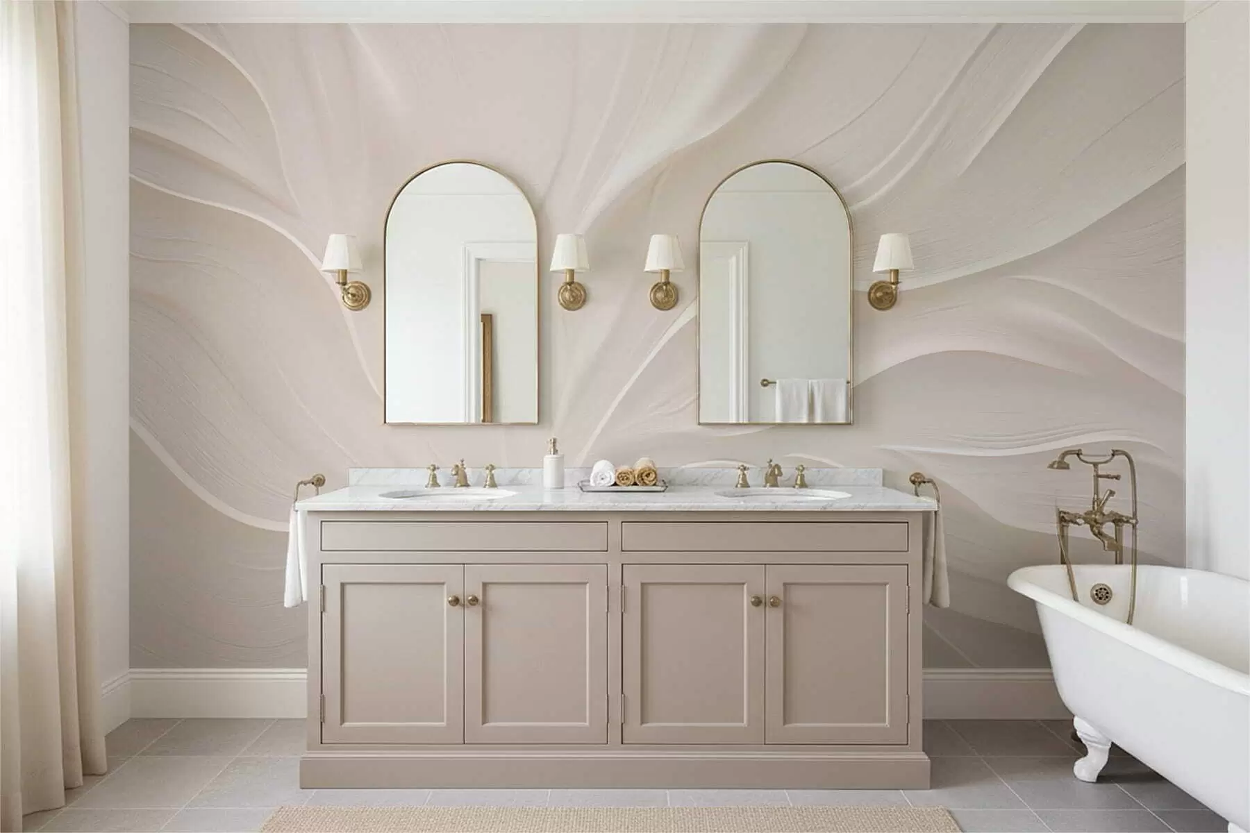 Papier peint photo Feuilles délicates et translucides sur une branche w05267