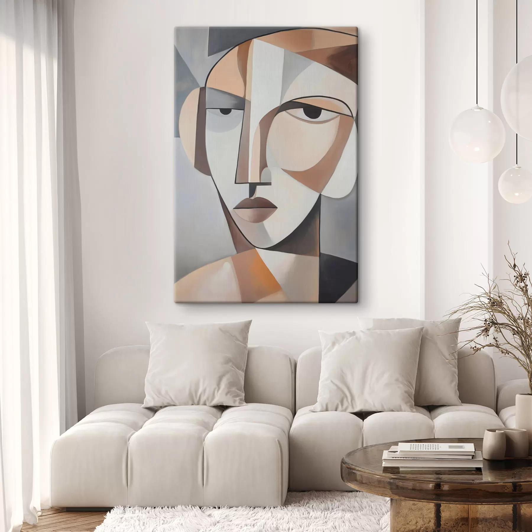  Schilderijen Een modern kubistisch portret s48012