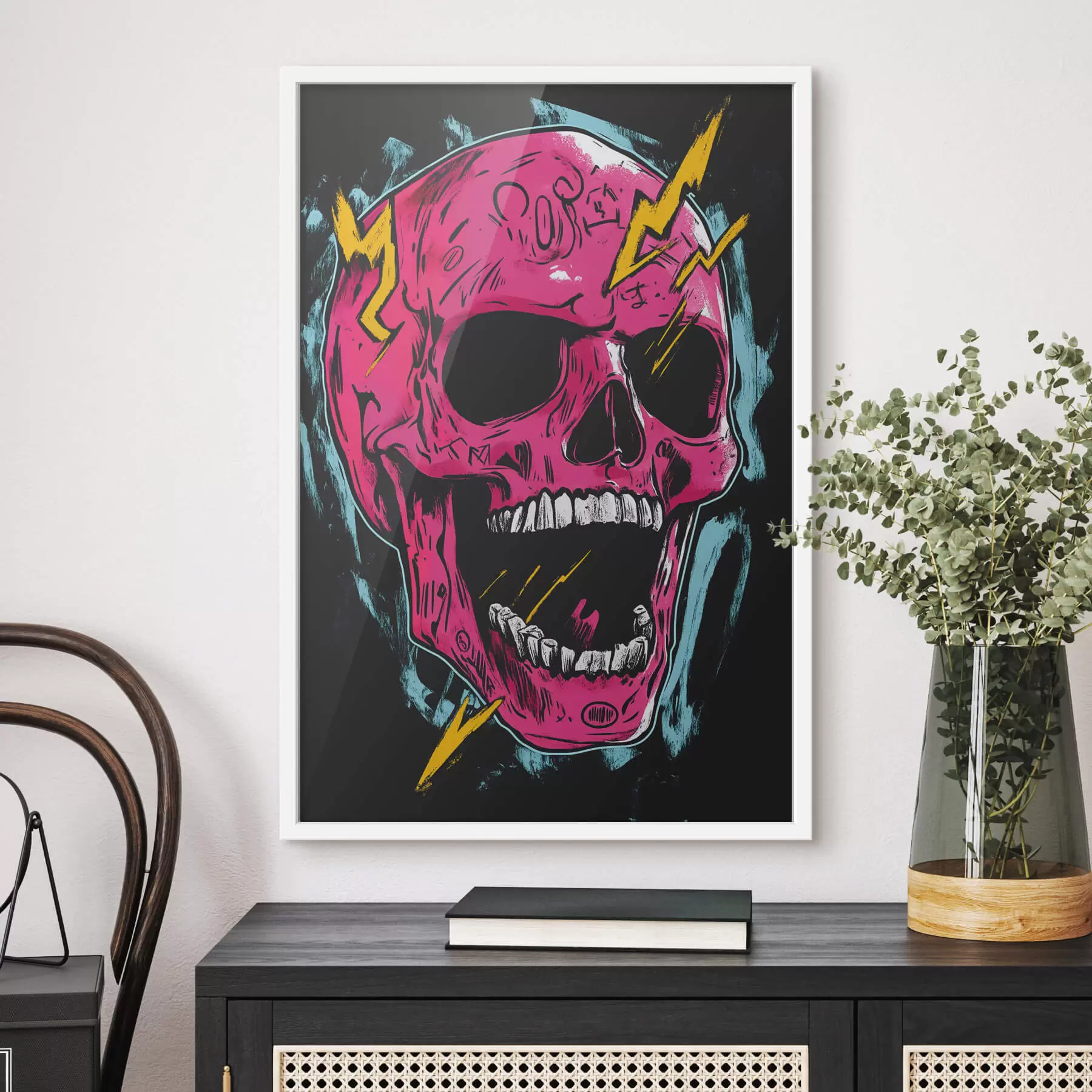 Fotobehang Abstracte schedel f47780