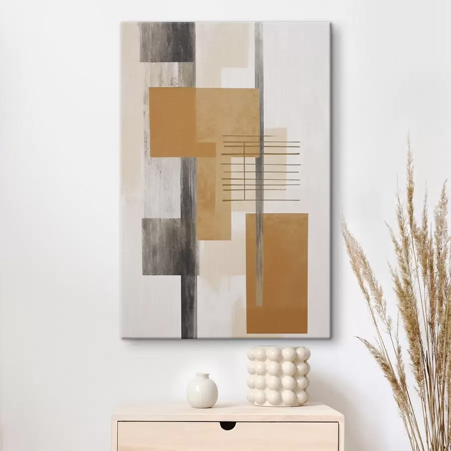  Peintures Abstraction avec imitation de texture usée s48159