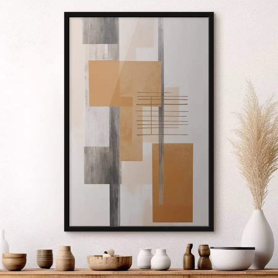 Fotobehang Abstractie met imitatie van versleten textuur f48159