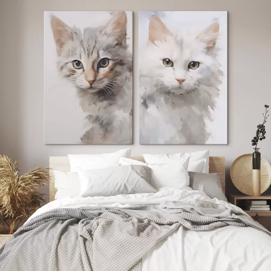  Peintures Peinture imitant un chat m30119