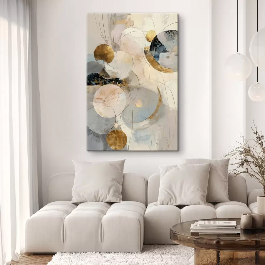  Peintures Harmonie des tons du ciel et des formes géométriques dans un style minimaliste s47986