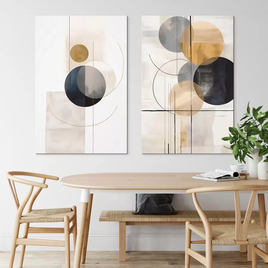  Peintures Résumé avec cercles m30124