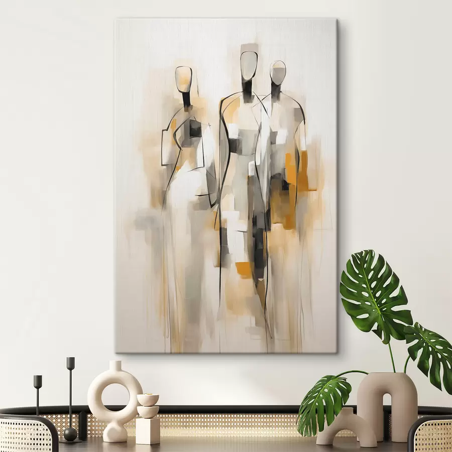  Peintures Silhouettes abstraites s48173