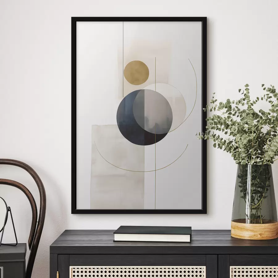 Papier peint photo Résumé avec cercles f48018