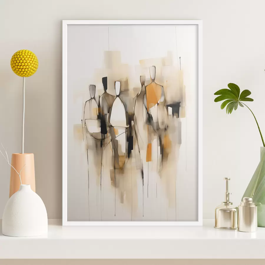 Papier peint photo Silhouettes abstraites f48019