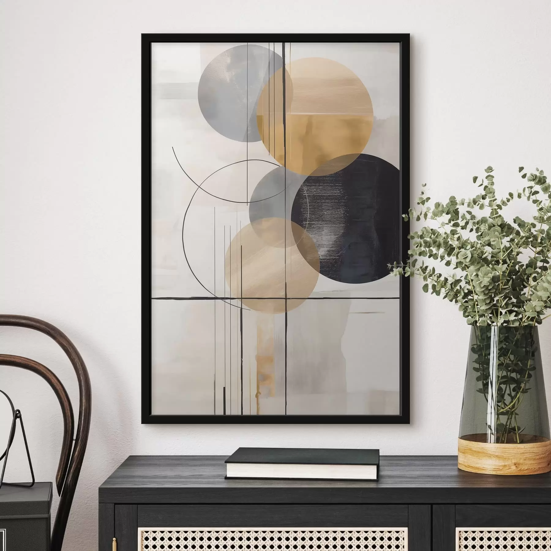 Fotobehang Abstract met cirkels f48172