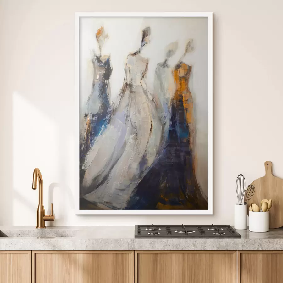 Papier peint photo Élégantes silhouettes féminines abstraites f48180