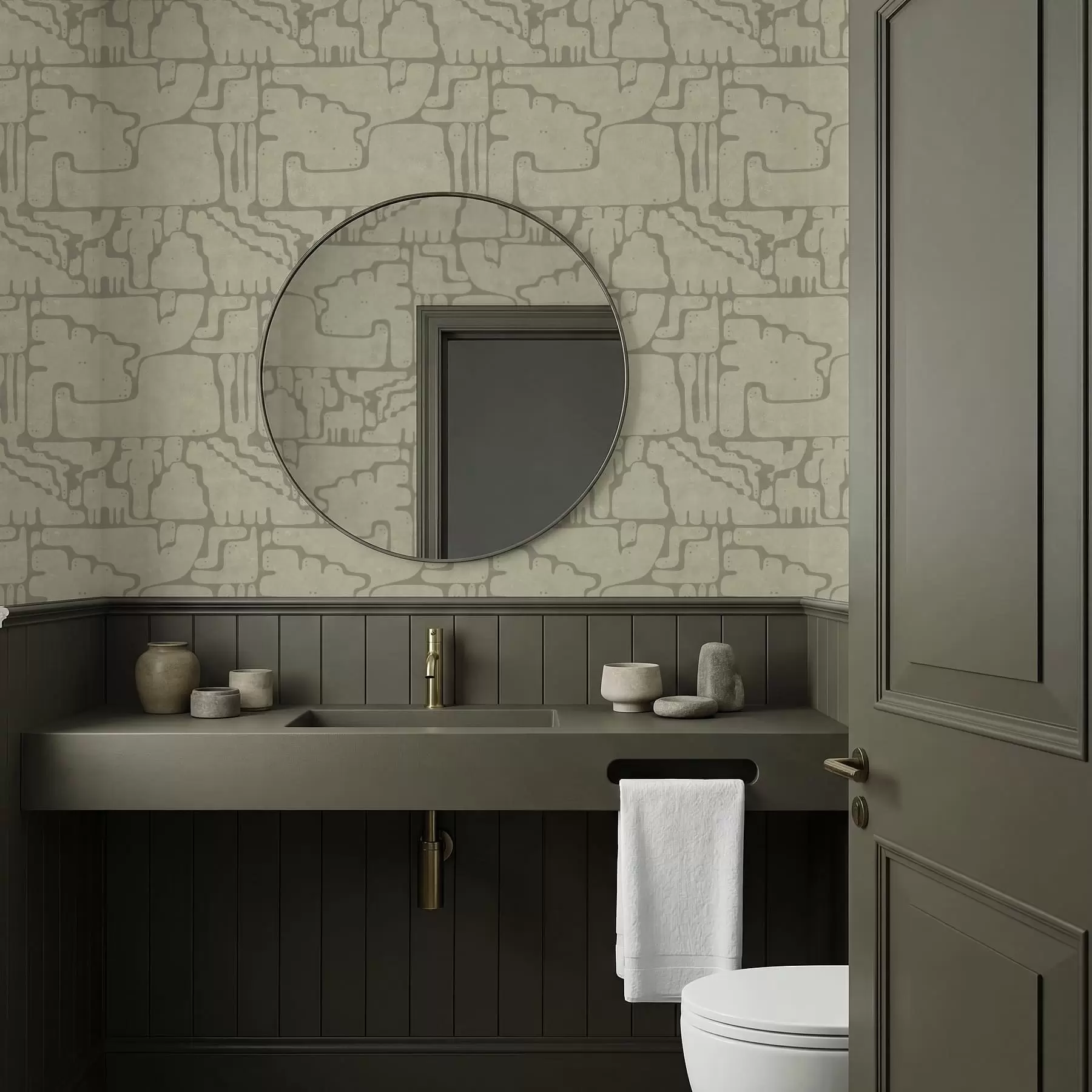 Fotobehang Licht abstract patroon met zachte vormen a01122v2