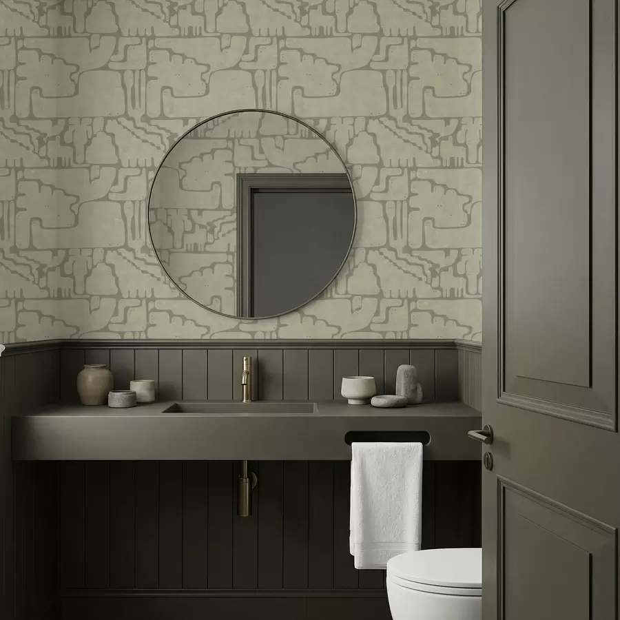 Fotobehang Licht abstract patroon met zachte vormen a01122v2