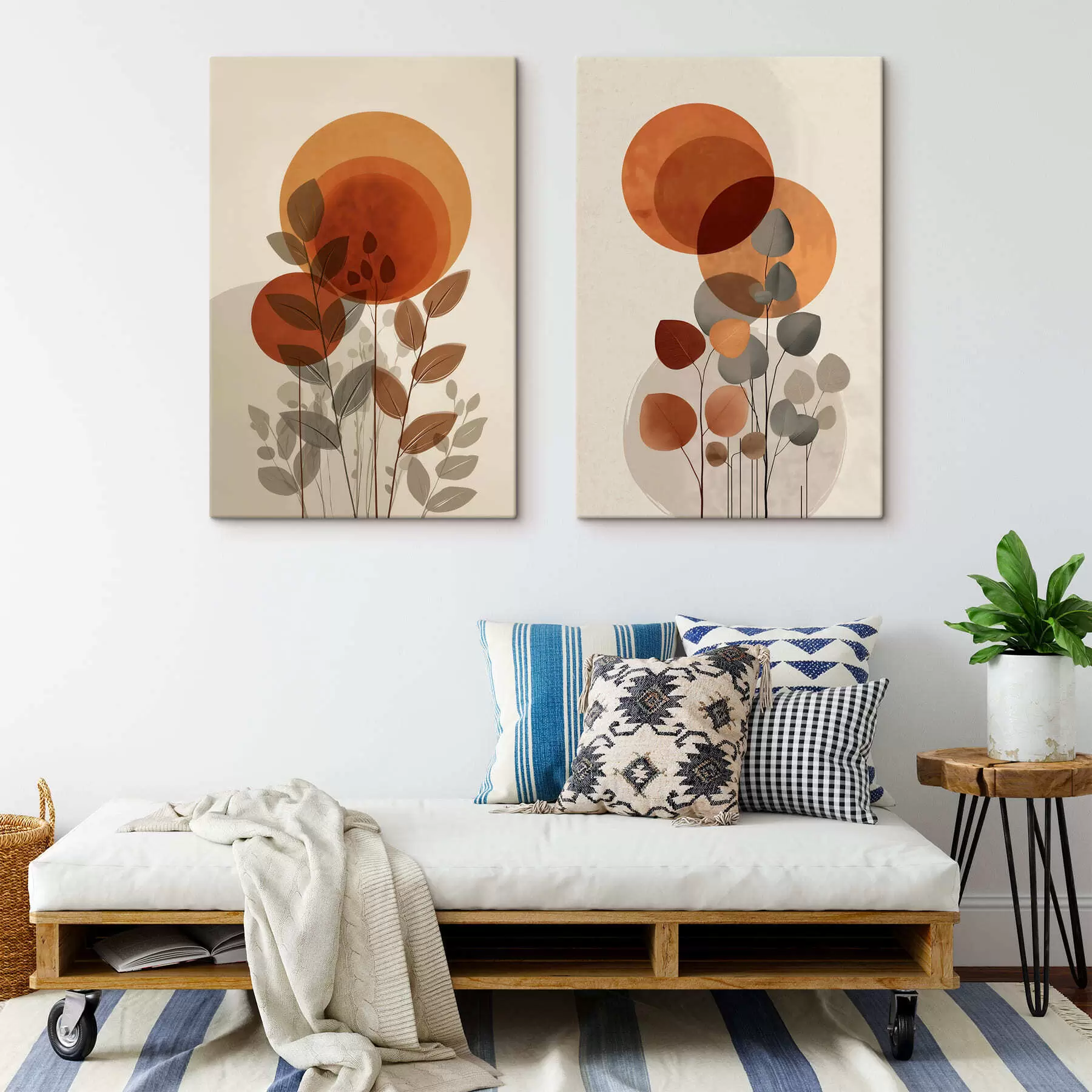  Peintures Feuilles abstraites m30158