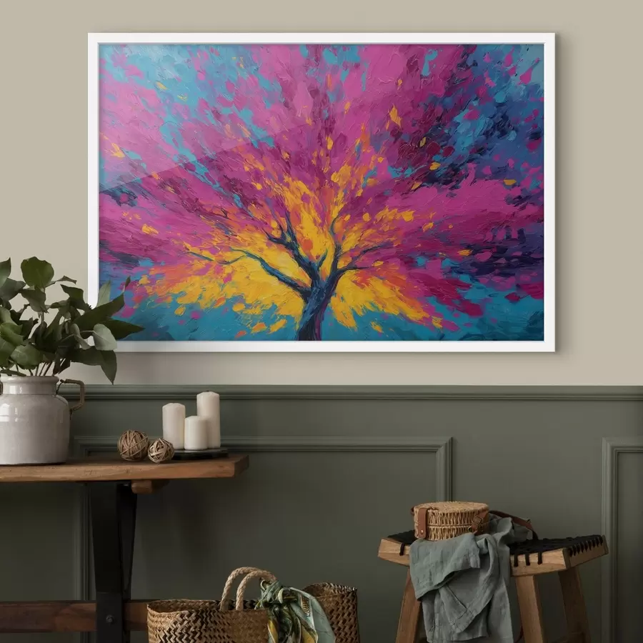 Papier peint photo Arbre coloré f48228