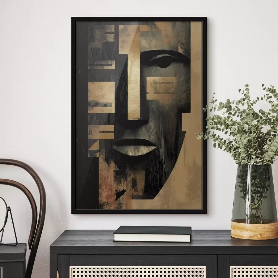 Papier peint photo Visage abstrait f48249