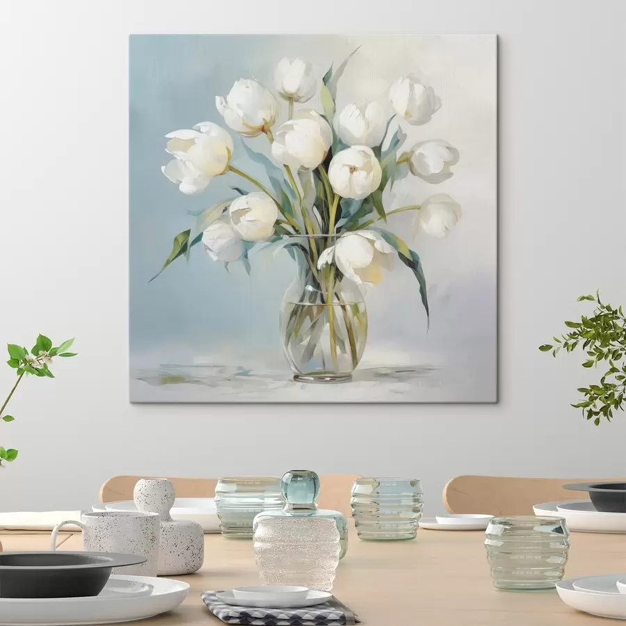  Peintures Imitation peinture de tulipes dans un vase s48266