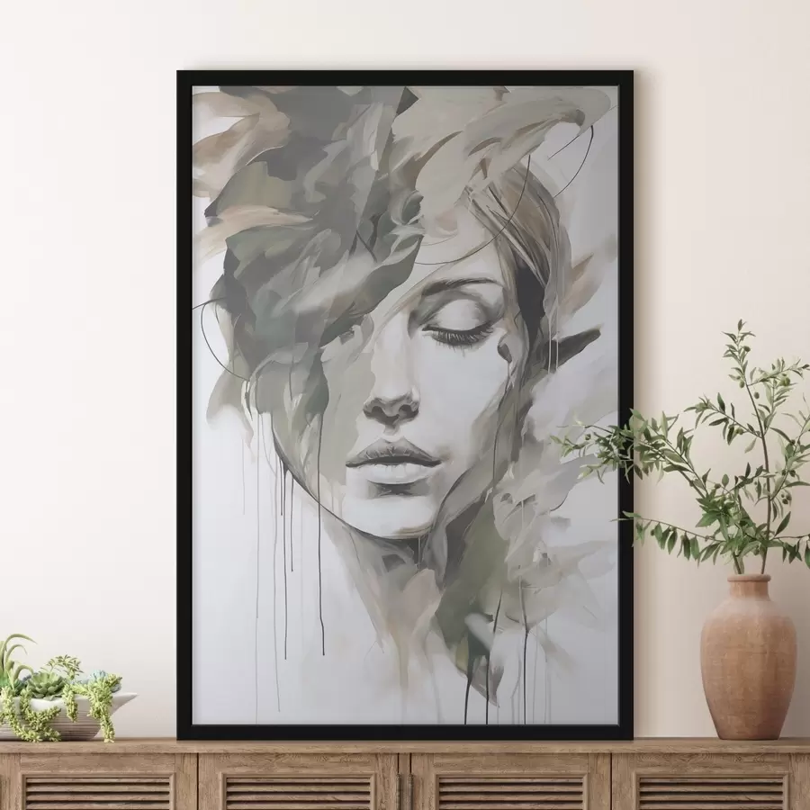 Papier peint photo Portrait abstrait f48269