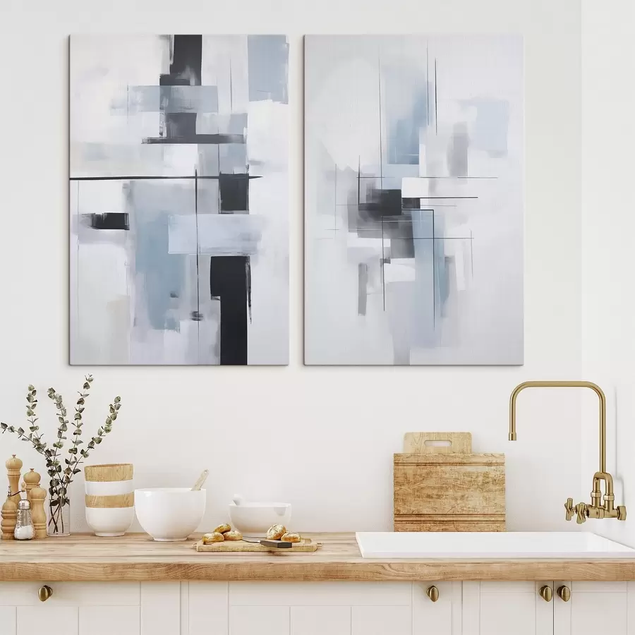  Peintures Abstraction moderne imitation de la peinture m30165