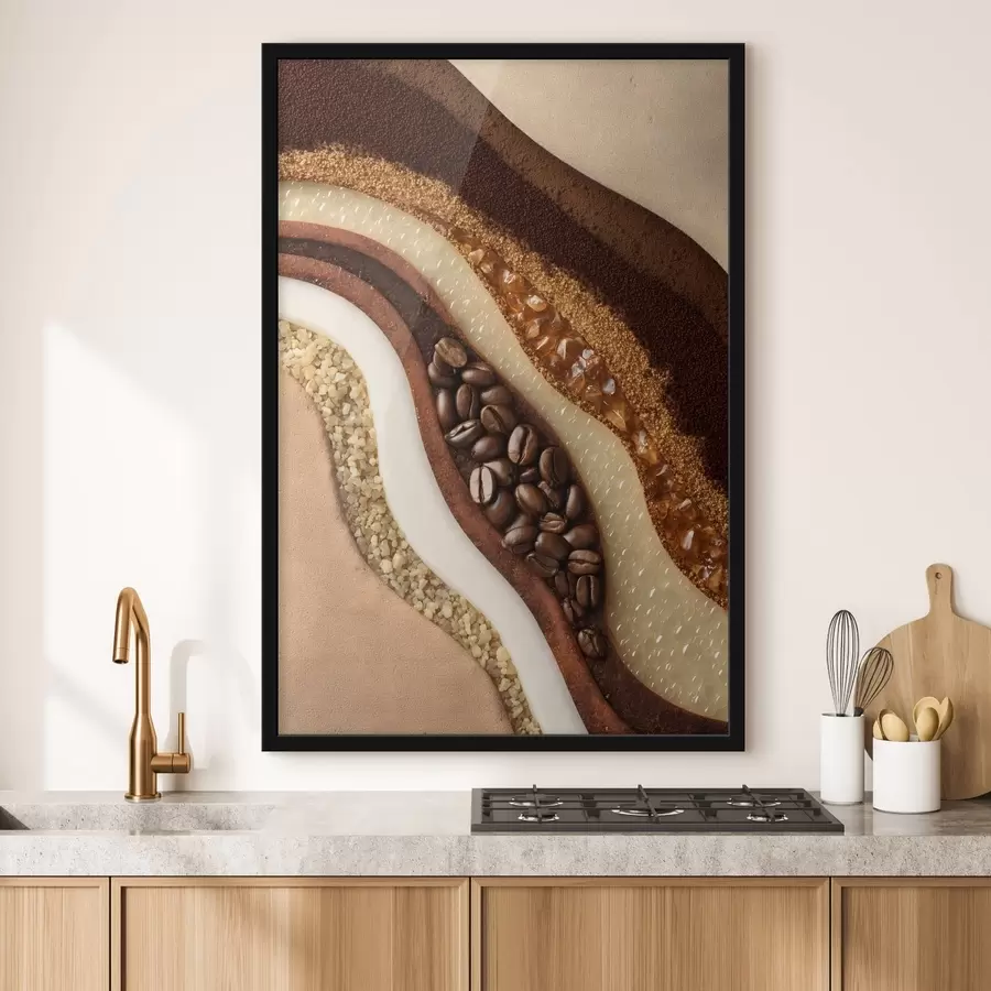 Papier peint photo couches de café f47960