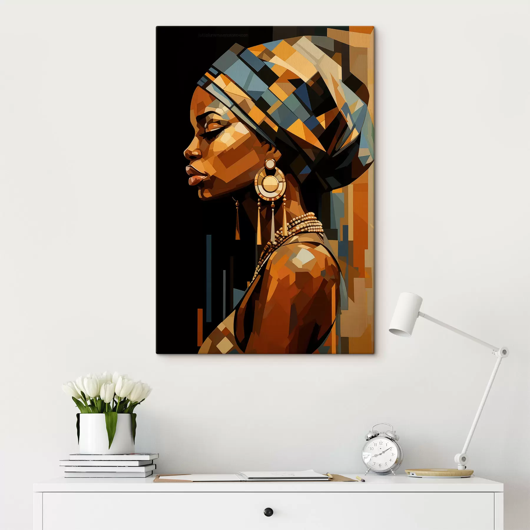  Schilderijen Abstract portret van een vrouw s48299