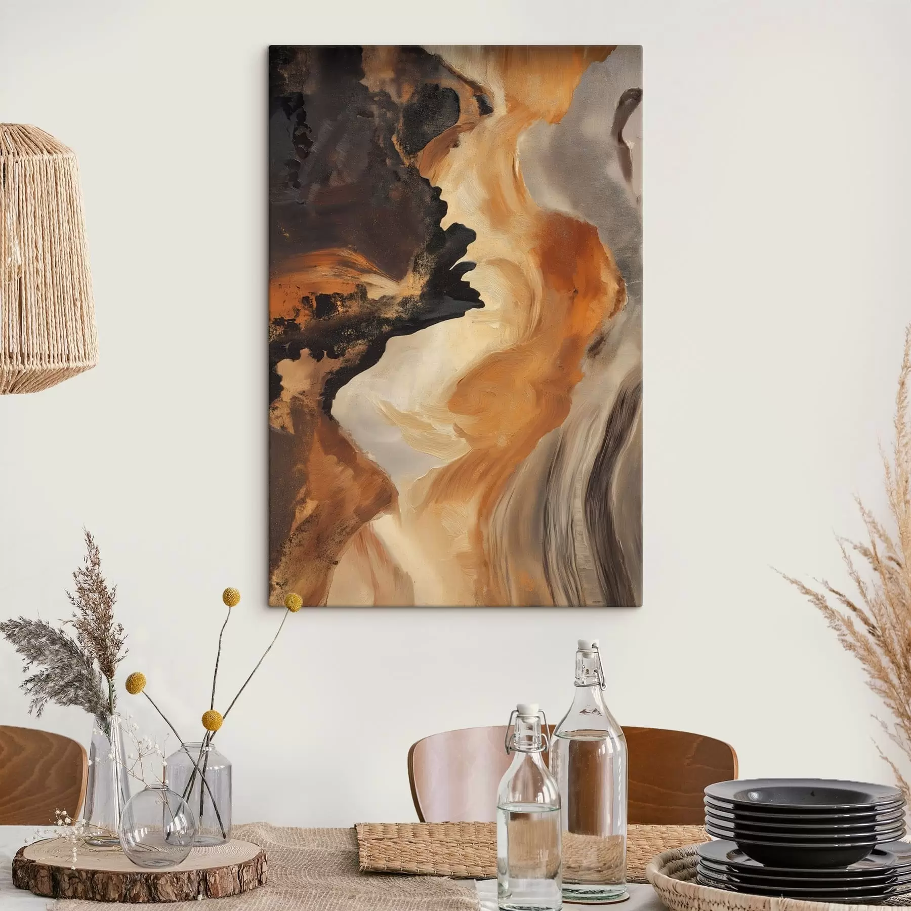  Peintures Coups de pinceau abstraits s48302