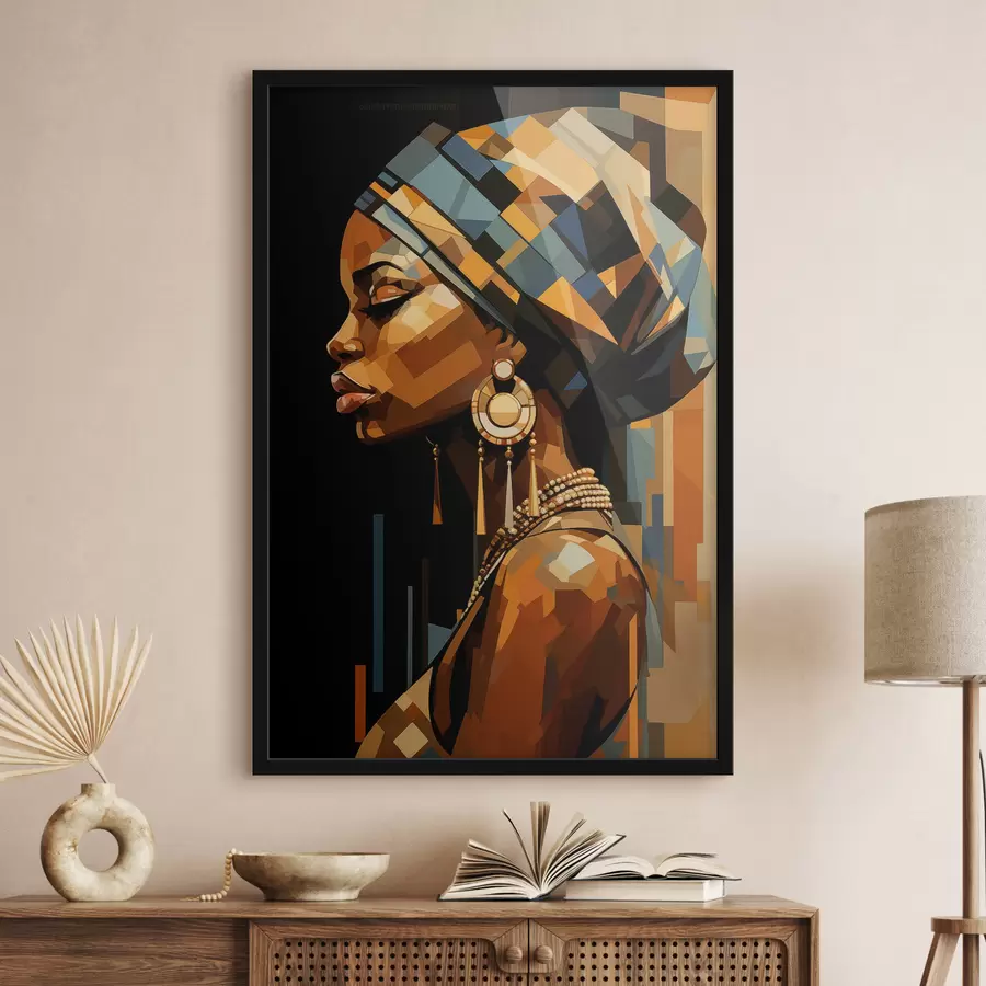 Papier peint photo Portrait abstrait d'une femme f48299