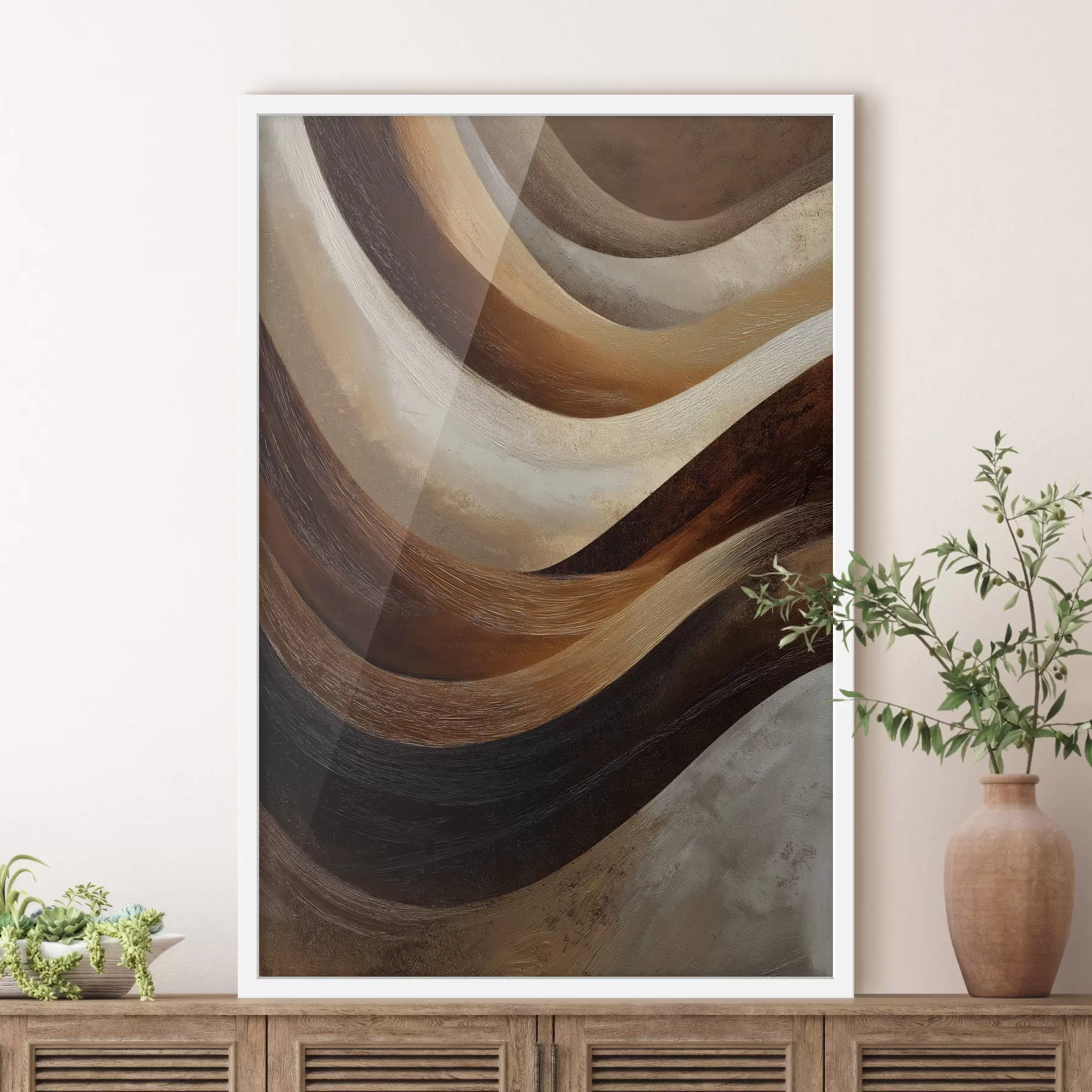 Fotobehang Abstracte golven f48301