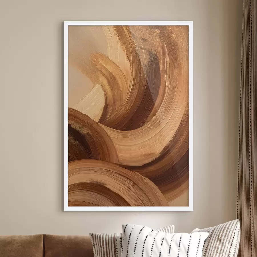 Papier peint photo Coups de pinceau abstraits f48305