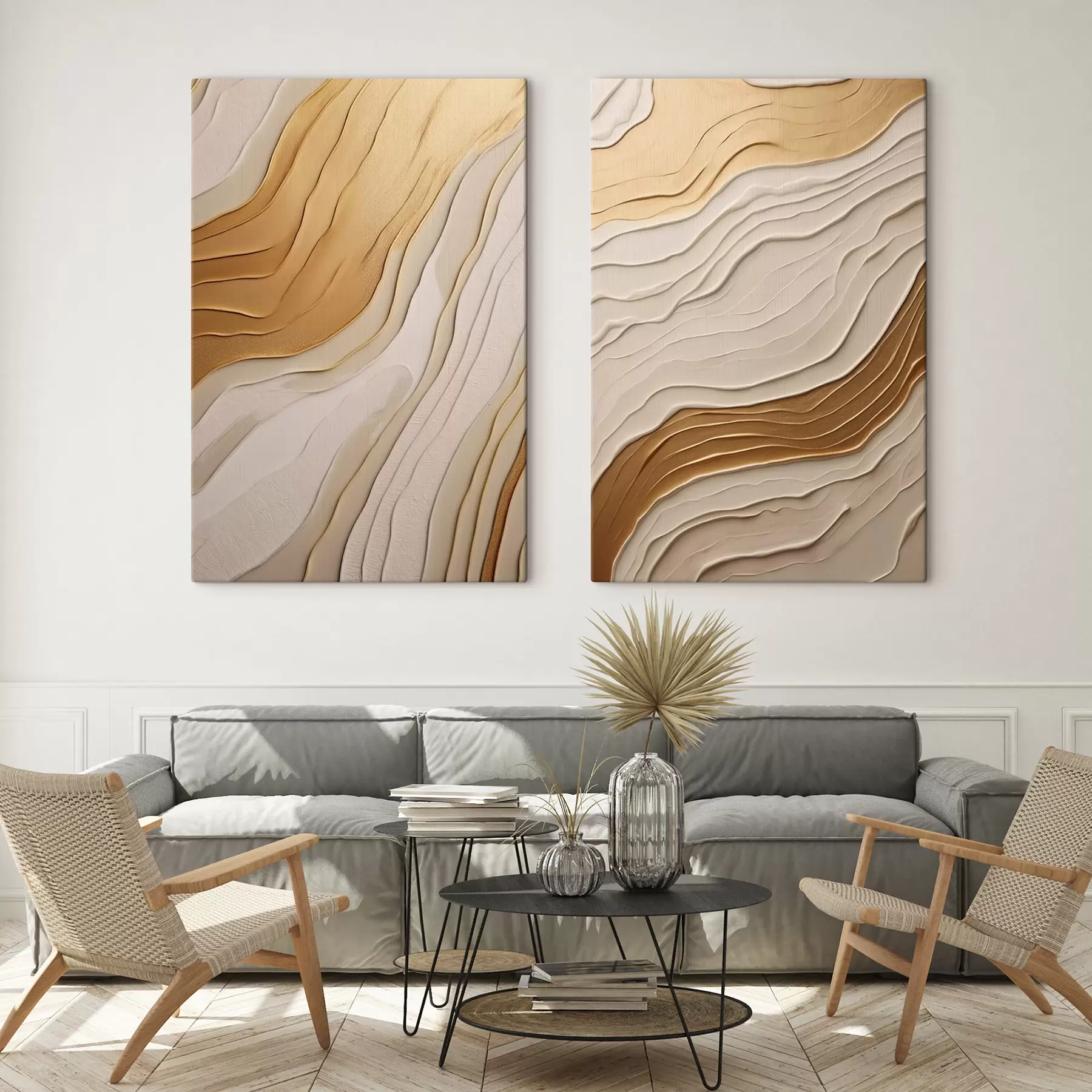  Peintures Vagues abstraites m30181