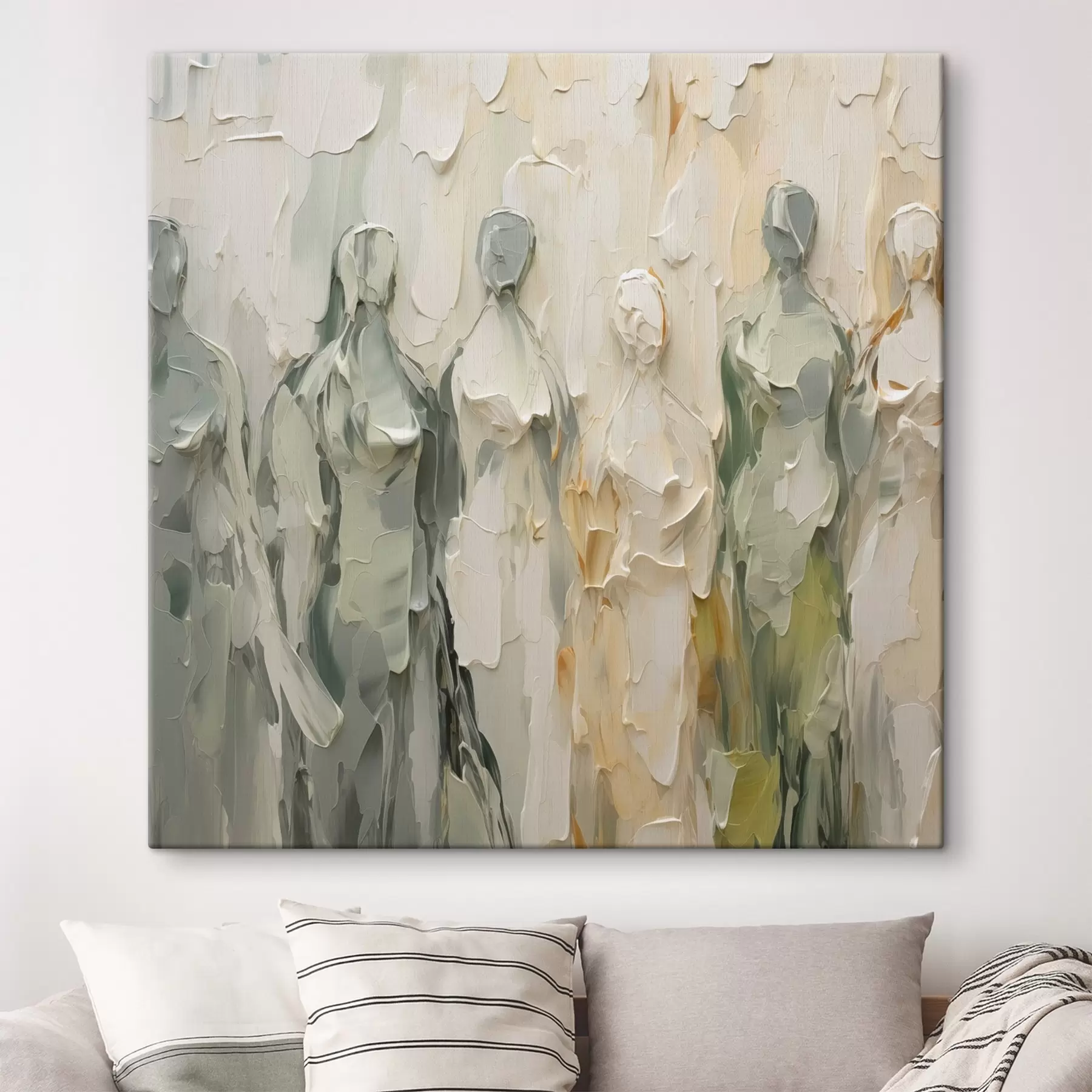  Peintures Silhouettes abstraites imitant la peinture s48275