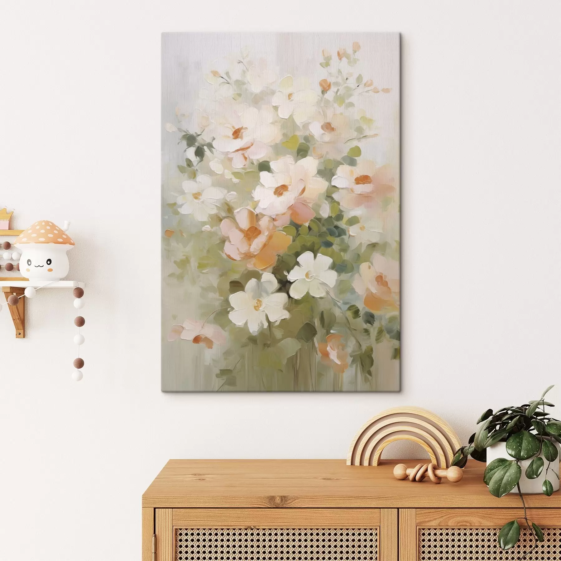 Papier peint photo Peinture imitation fleurs s48322