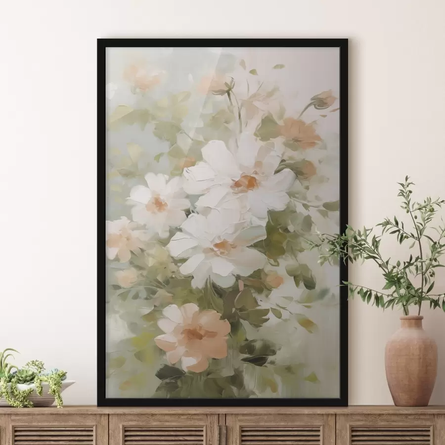 Papier peint photo Fleurs délicates imitation peinture f48323