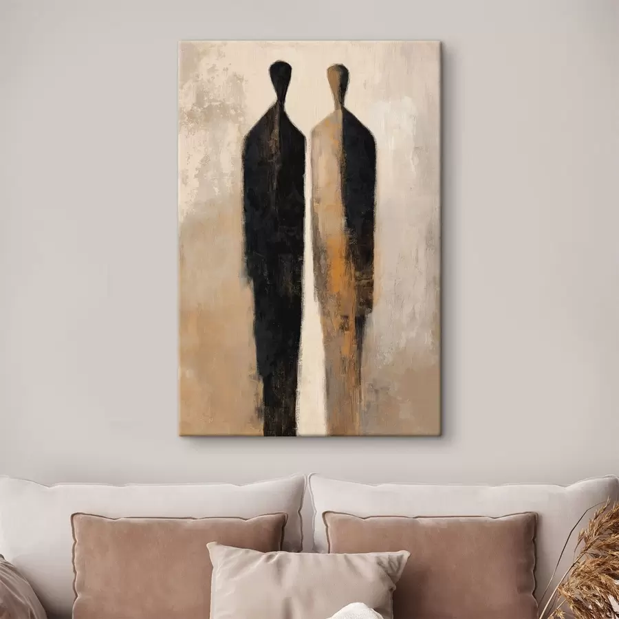  Peintures Silhouettes abstraites s48369