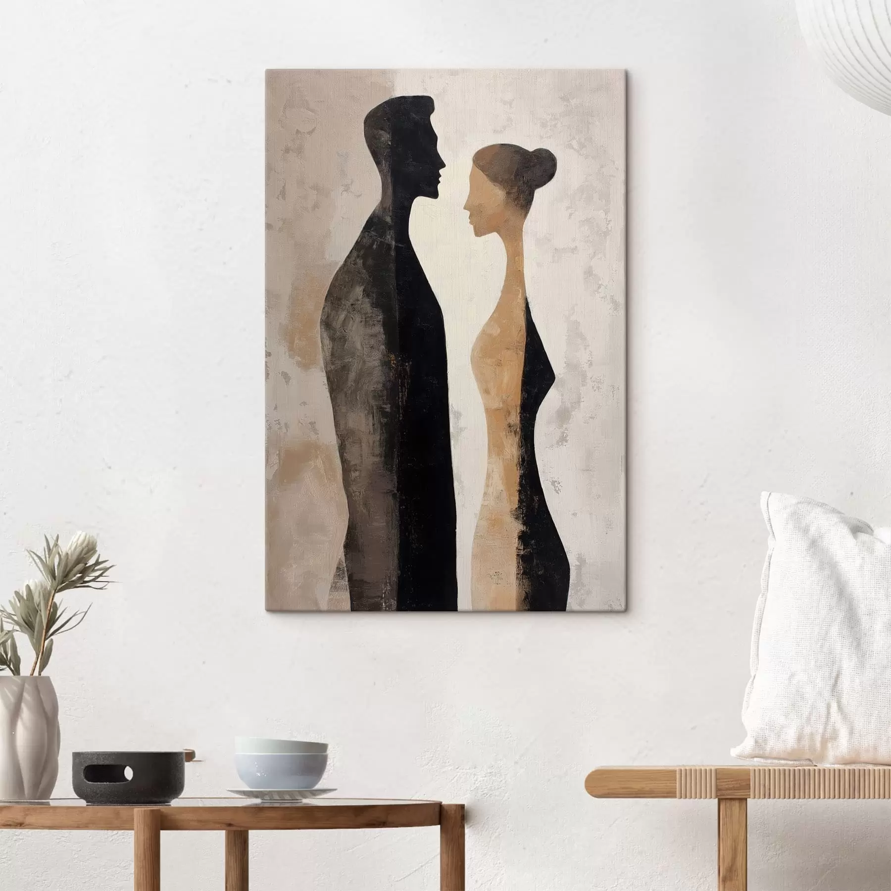  Peintures Silhouettes abstraites s48370