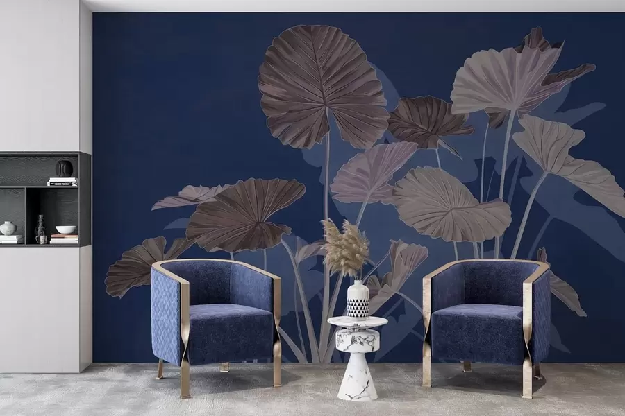 Papier peint photo Jardin des lotus peints w05364