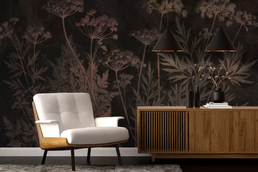 Fotobehang Verstrengelde eeuwige bloemen w05369v1