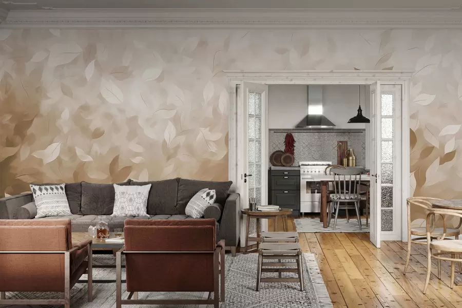 Papier peint photo Murmure feuillu w05277