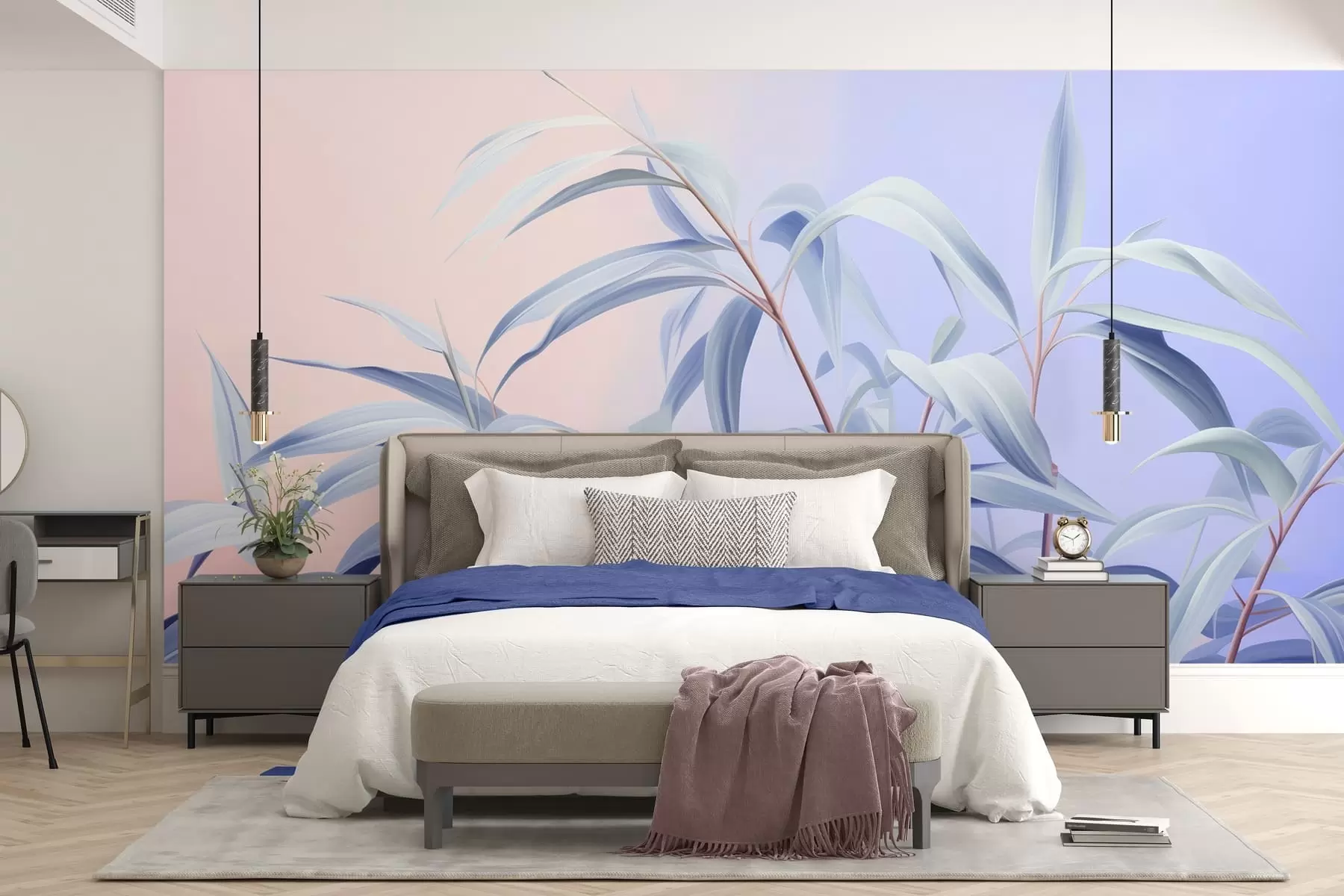 Papier peint photo Mélodie du feuillage w05366