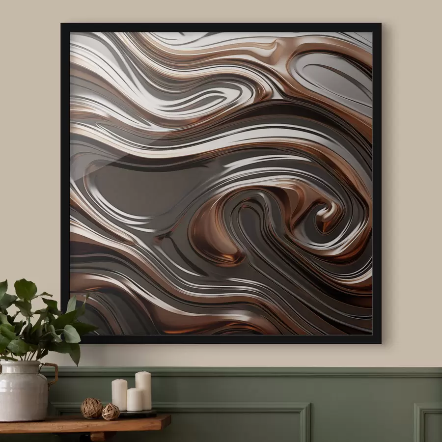 Papier peint photo Art abstrait aux motifs tourbillonnants f48399