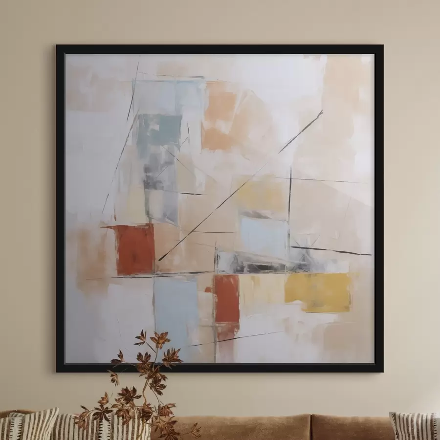 Papier peint photo Imitation abstraite et chaotique d'une peinture usée f48418