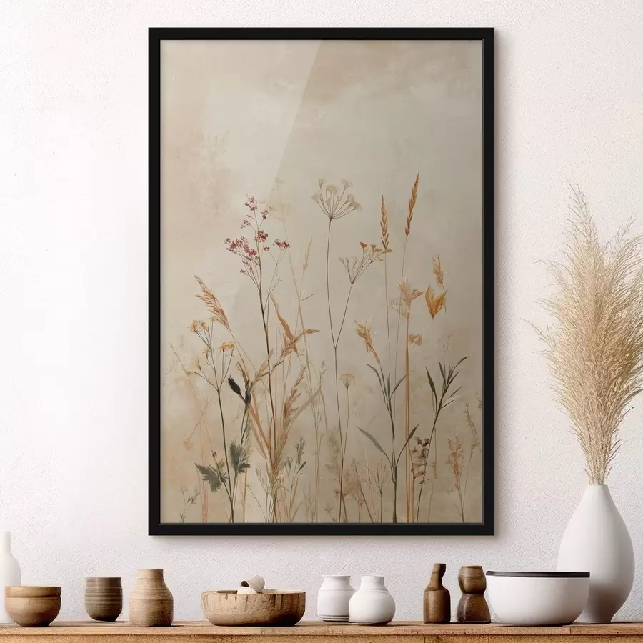 Papier peint photo Tiges florales légères f48441