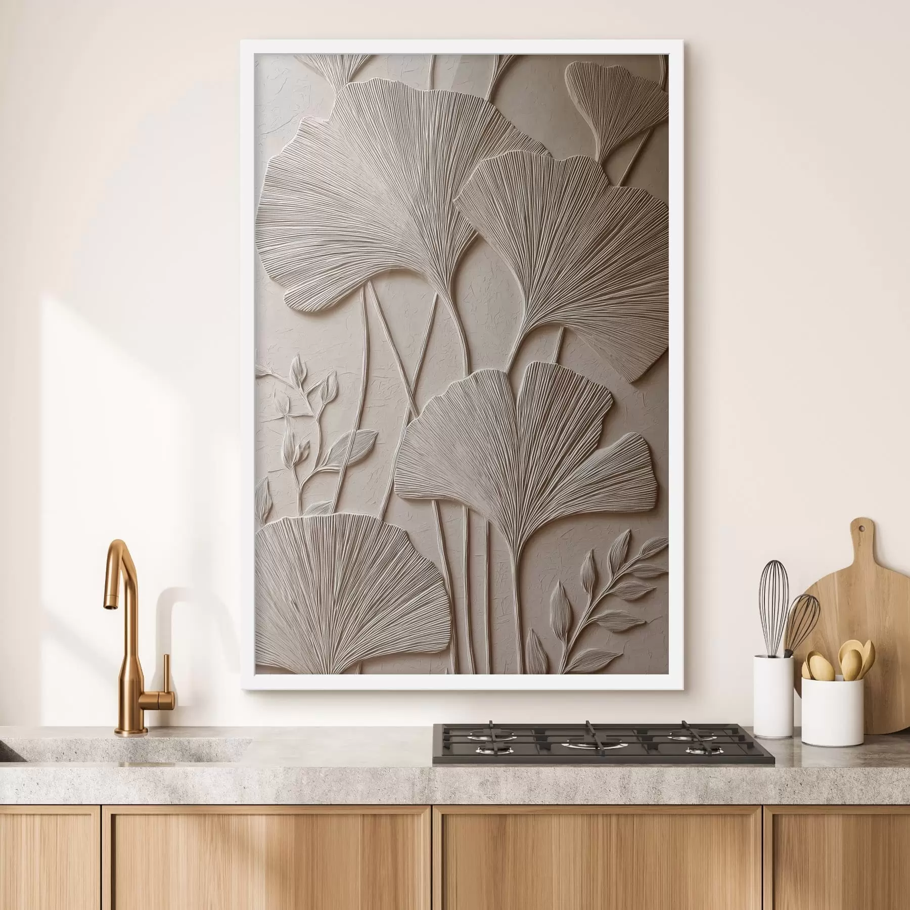 Papier peint photo Panneau en relief à motifs floraux f48447