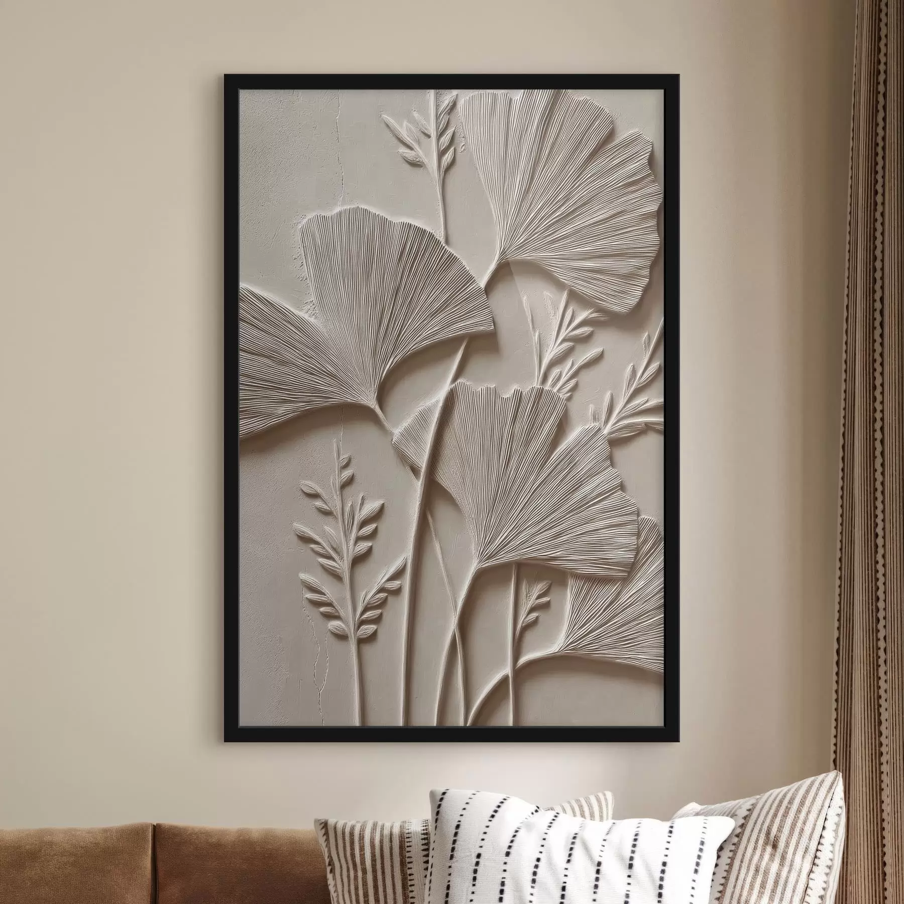 Papier peint photo Texture murale botanique f48449