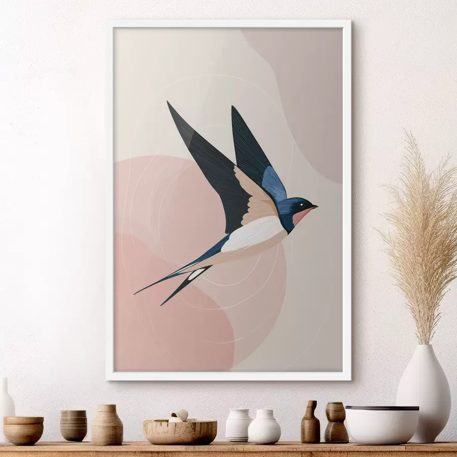 Papier peint photo Oiseaux en vol f48458