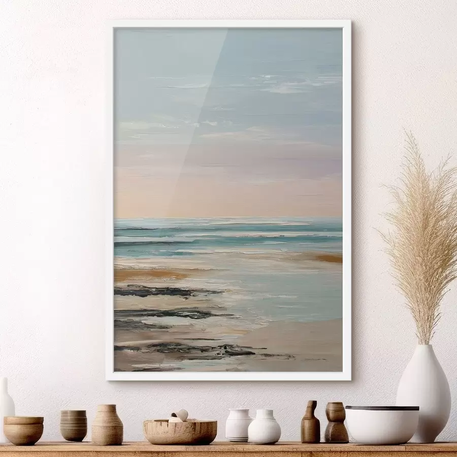 Papier peint photo Horizon sur une mer calme f48476