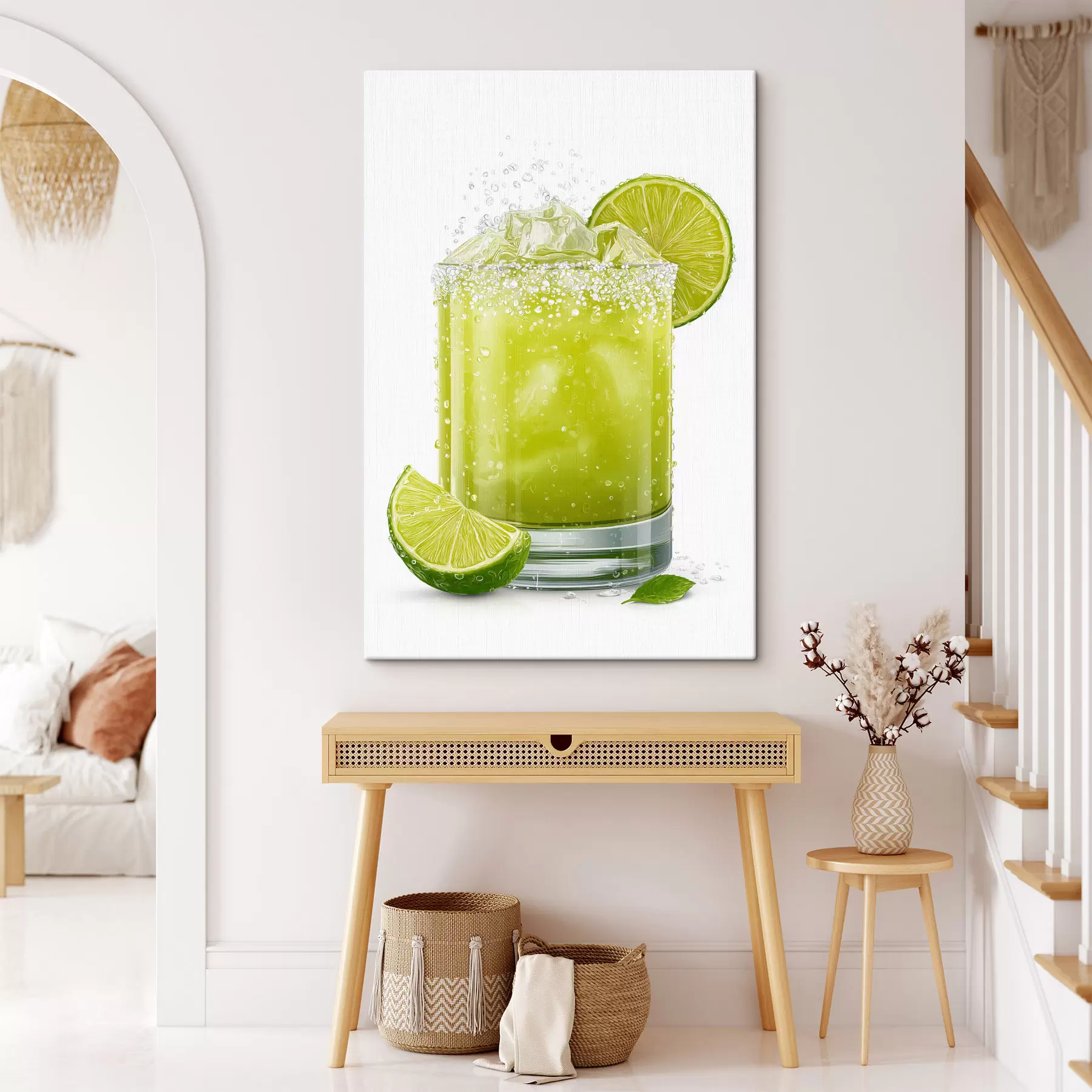  Schilderijen Limoendrank in een glas s48446