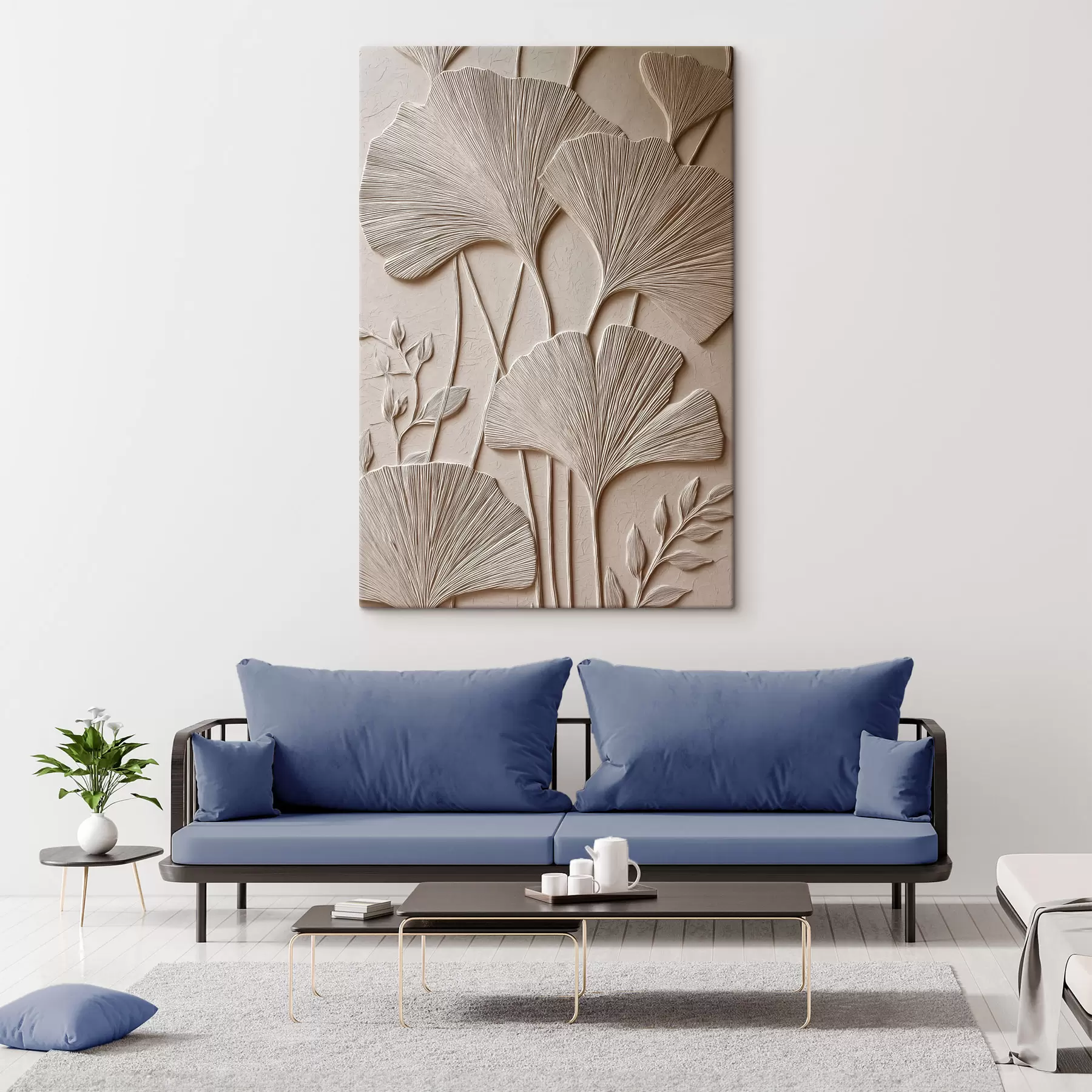 Fotobehang Paneel met bloemmotief s48447