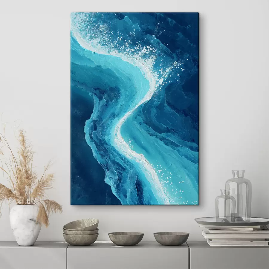  Peintures Motif « Vagues de l'océan » s48452