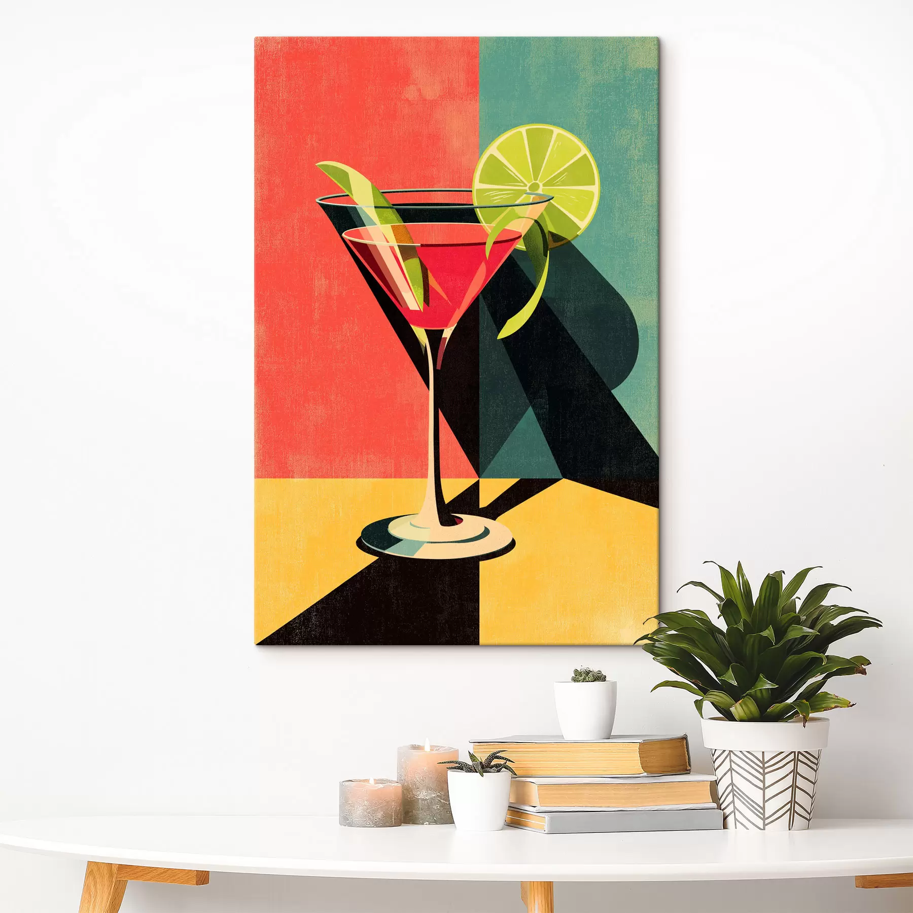  Schilderijen Illustratie van een cocktailglas s48467