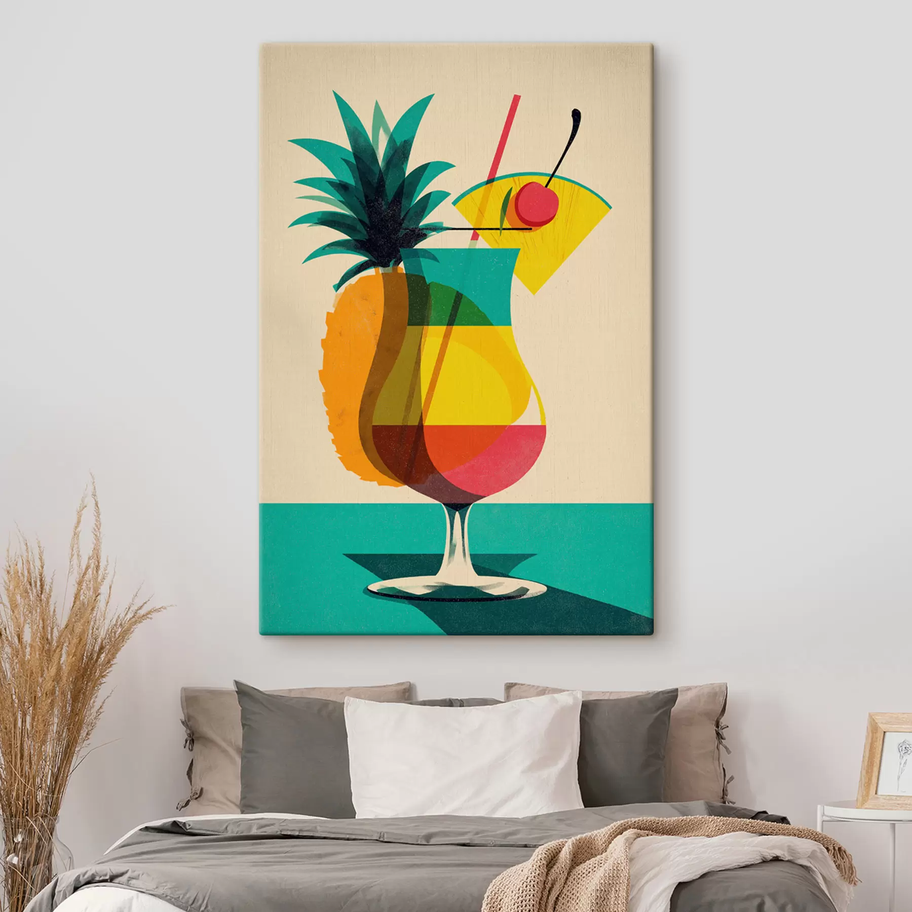  Schilderijen Tropisch cocktailglas s48470